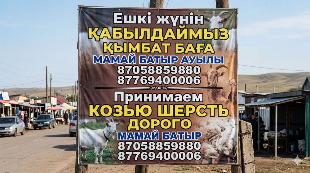 Приму козью шерсть дорого