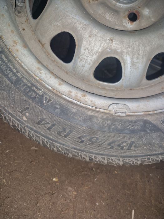 Vand roti ,155/65R14 T, M+S,vand jante tabla,vand anvelope