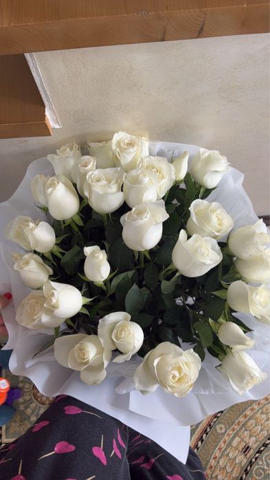 Роза 21 штук свежие 8000тг