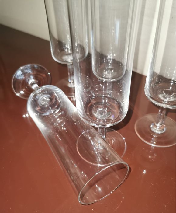 Кристални чаши за шампанско, кристални флейти 70 те години супер яки !