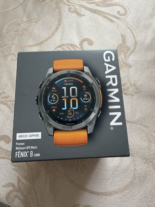 Garmin fenix 8 51mm AMOLED Гаранция 03.10.2027