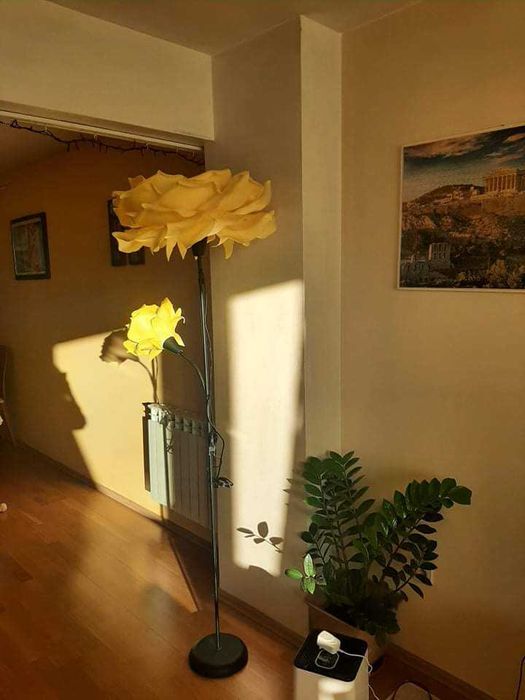 Лампион ръчно декориран роза