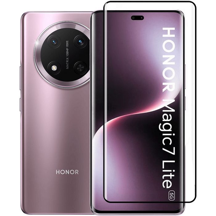 5D Извит Стъклен Протектор за Дисплей за Honor Magic7 Lite / Magic6