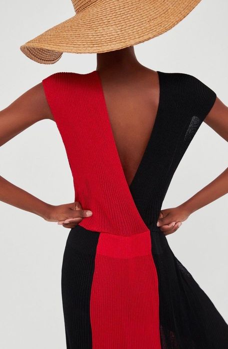 Лятна рокля Zara за плаж или ресторант S
