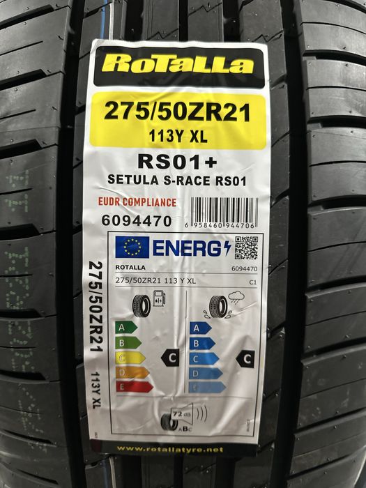 Нови летни гуми ROTALLA RS01+ 275/50R21 113Y XL НОВ DOT БОРД 2755021