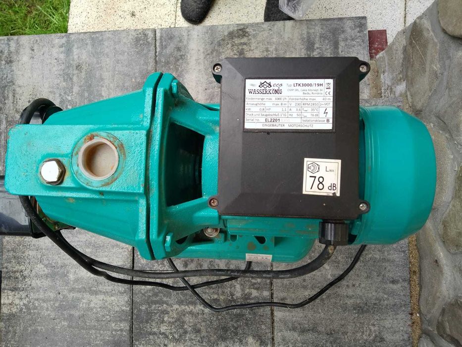 Technik LTK3000/19H, cu pompa autoamorsanta din fonta + vas 19 L