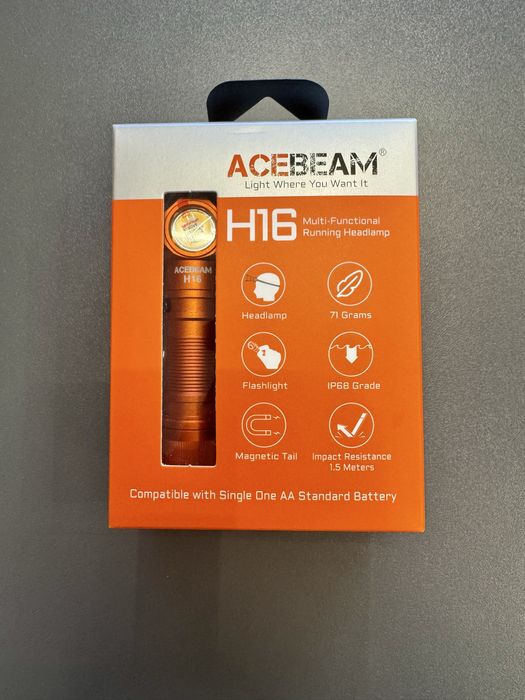 Мощен Челник ACEBEAM H16 1000lm | Магнит | Компактен | Лов, Риболов, Работа