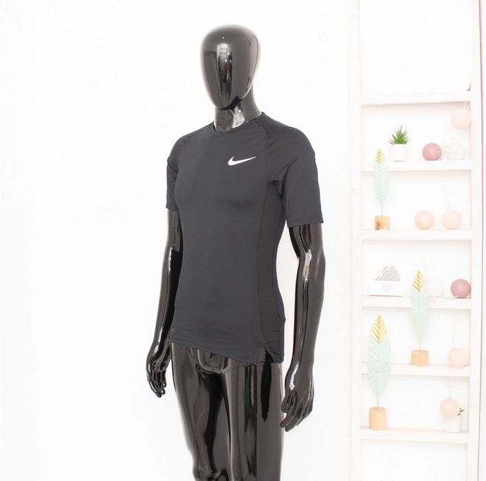 Nike Pro оригинална мъжка тениска черна Dri Fit къс ръкав М