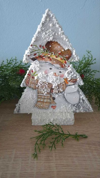 Дървени елхички ръчна изработка