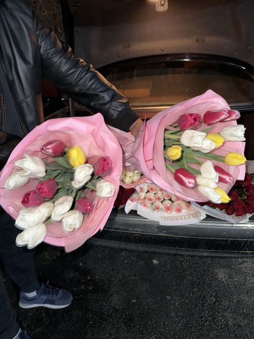 Свежие тюльпаны и розы! Цены доступные