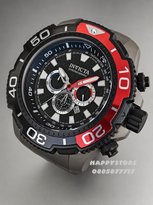 INVICTA Commandor Titanium Red 71 mm, Инвикта нов мъжки часовник
