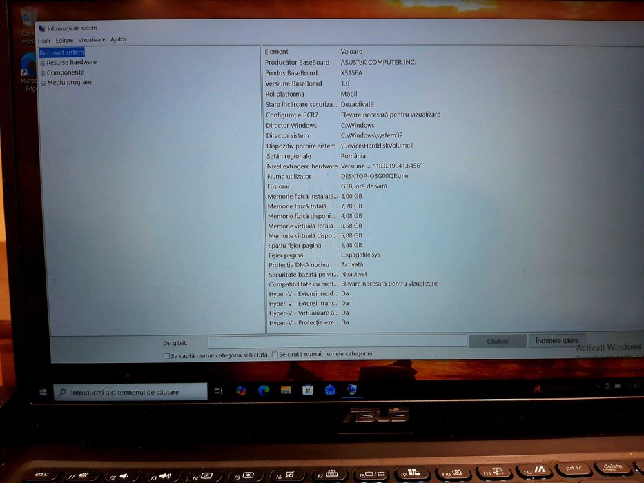 Laptop ASUS procesor gen 11 în cutie
