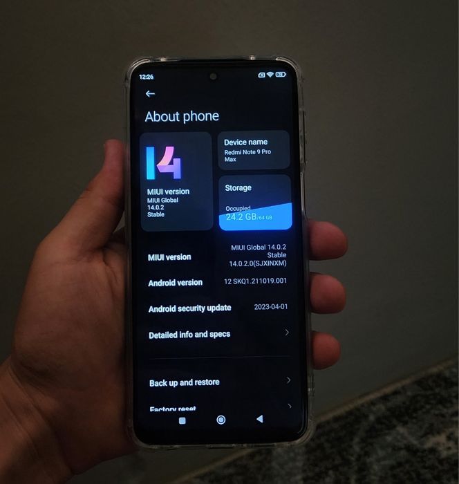 Redmi not 9pro max