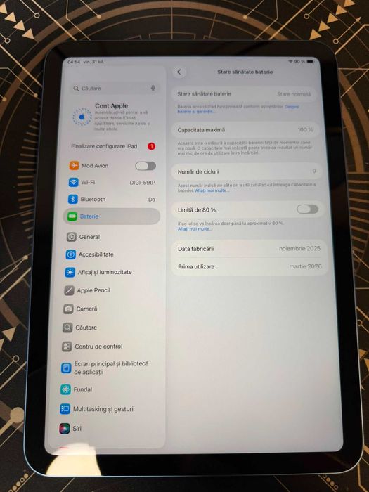 Tableta iPad A16 / Noua / 128 GB / Bat.100% / 0 Cicluri / Garantie * Krom Amanet Margeanului *