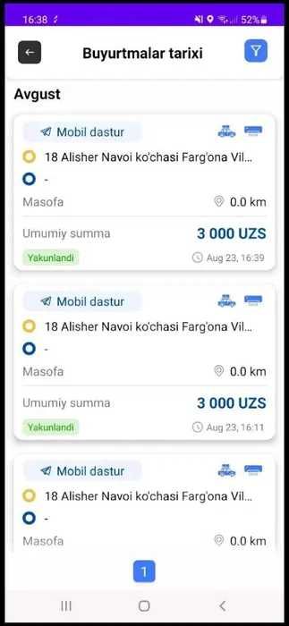 Taxi Programma, Taxi dastur, Taksometr, Taksometr, Call center, Ilova
