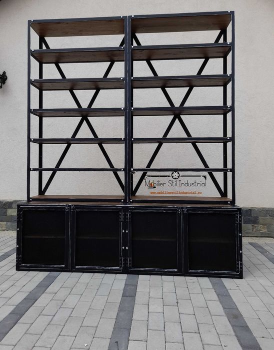 Raft dressing cu comoda stil industrial