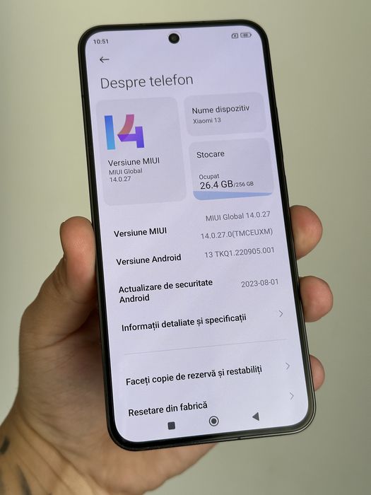 Xiaomi 13, 8GB RAM, 256GB ,Black 5G \ NOU 0min