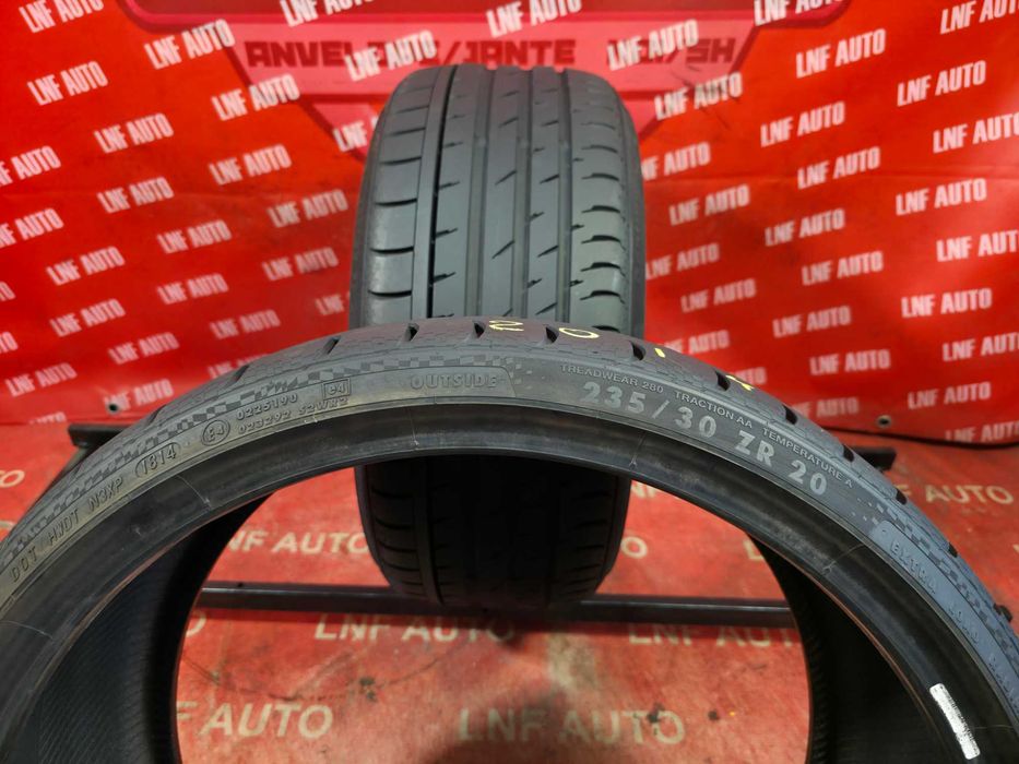 Anvelope de VARA - 235/30/20 - Continental - 6.6 MM - DOT 2014 CA NOI