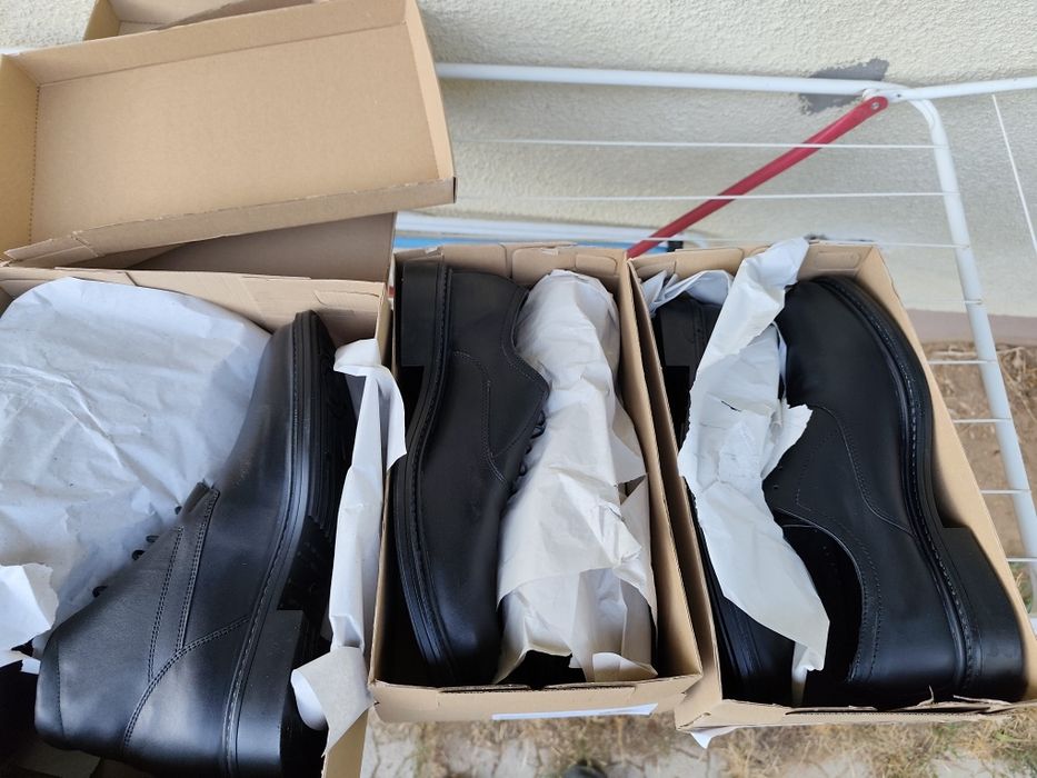 Продавам нови обувки номер 47 от естествена кожа Lenox.