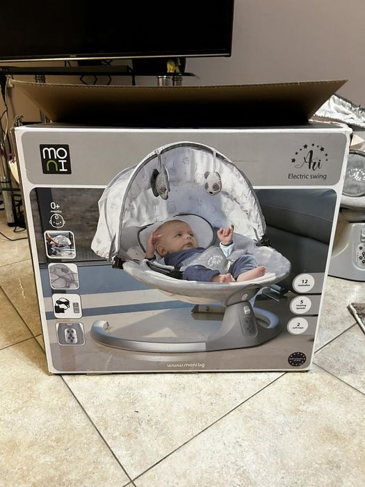 Електрическа люлка Мони  розова