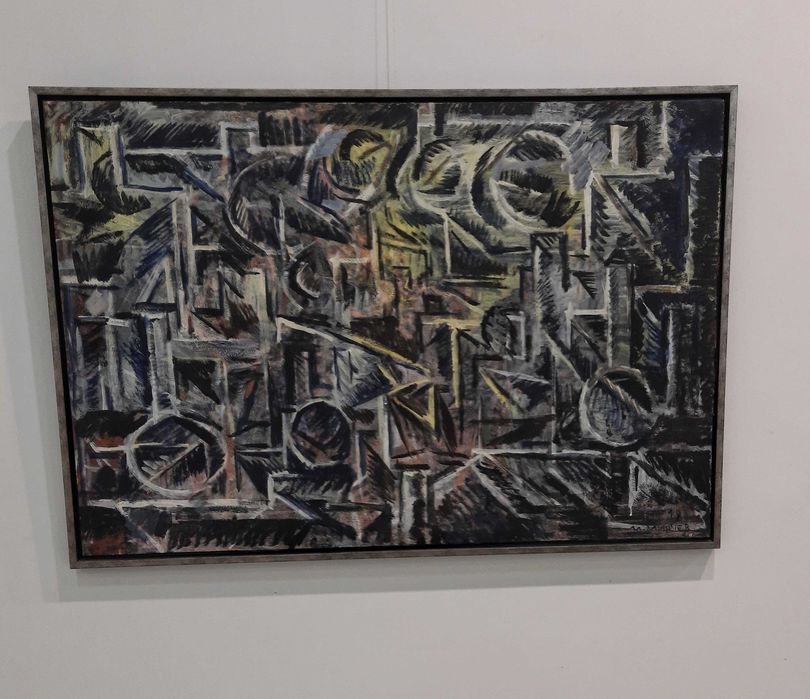 Абстрактна картина на худ.Иван Минчев "Полунощ"