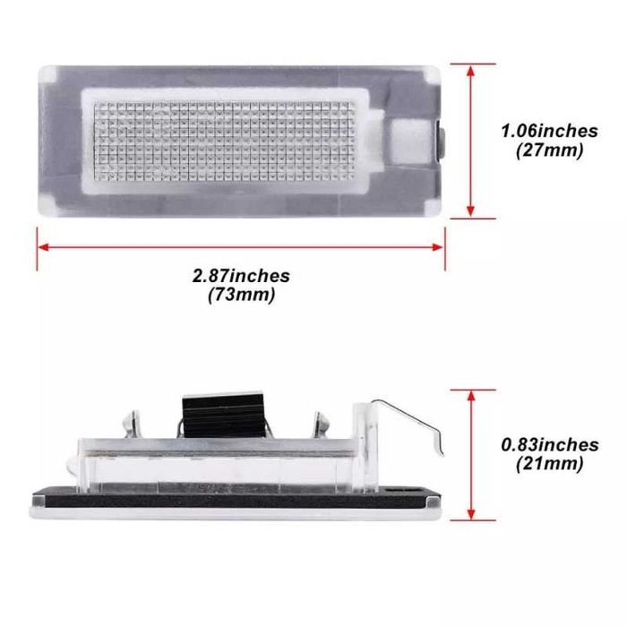 Lampi LED numar Fiat Ducato, Peugeot Boxer, Citroen Jumper - Fara Eroare