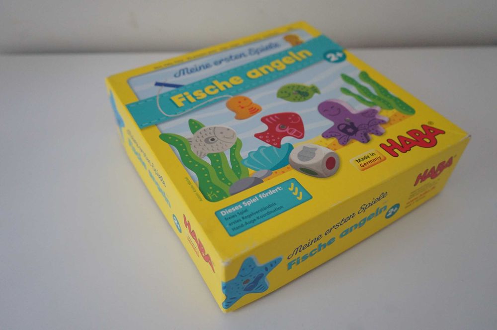 Дървена игра риболов HABA, Германия; мемори карти/сортиране Икеа 2 бр.