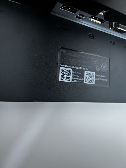 Монитор Dell p2417h 24 инча