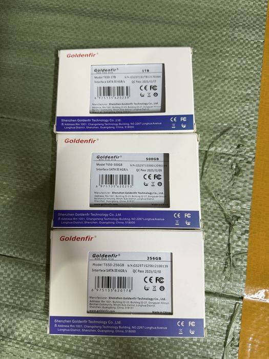 Продам ssd goldenfir 512/256gb