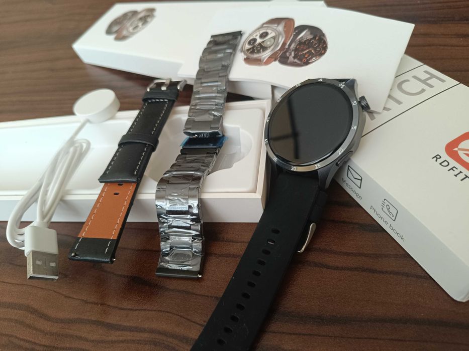 SMART часовник графитен цвят - 3 верижки