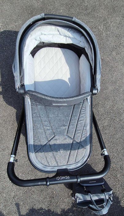 Количка Venicci Upline Slate Grey 2в1  Britax Römer Baby SafеPrо