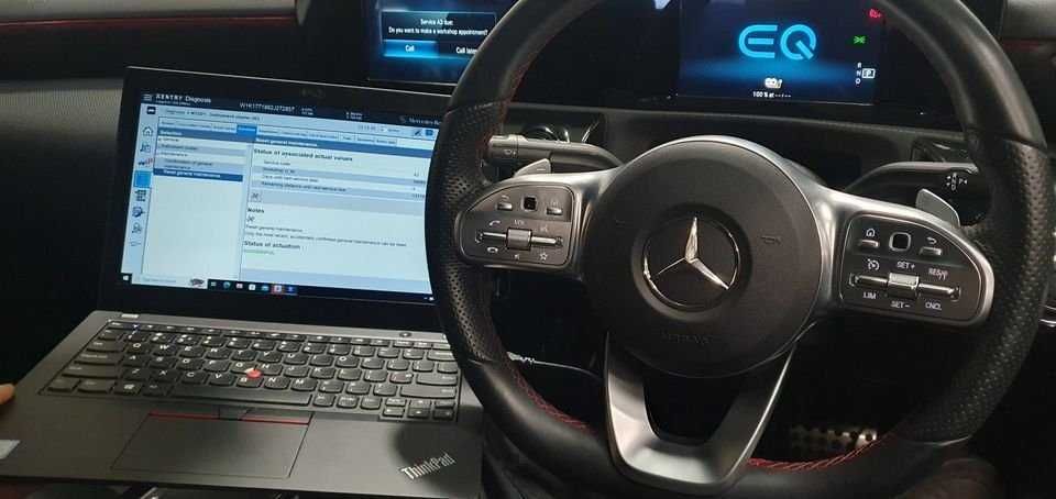 Laptop diagnoza auto ista bmw + odis vag + Xentry mercedes