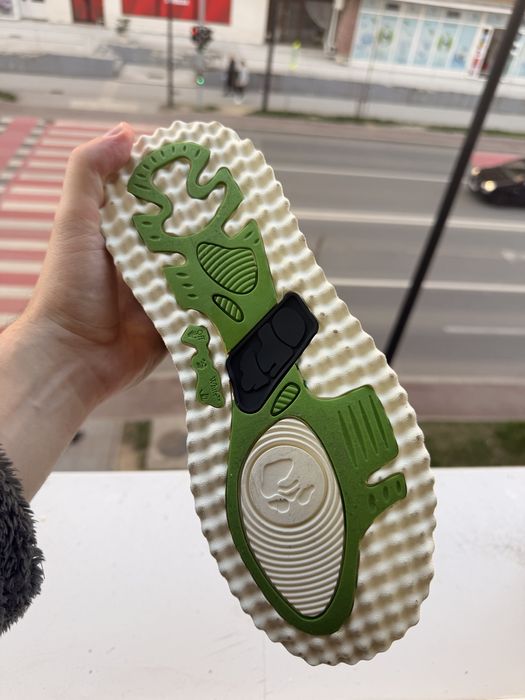 Off white sponge out of office