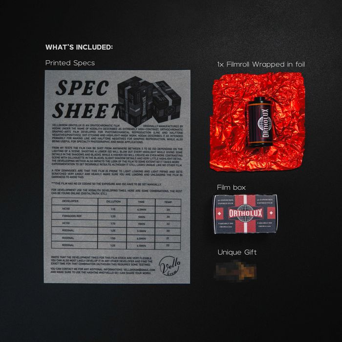 Film 35mm expirat, Vellokrom Ortholux