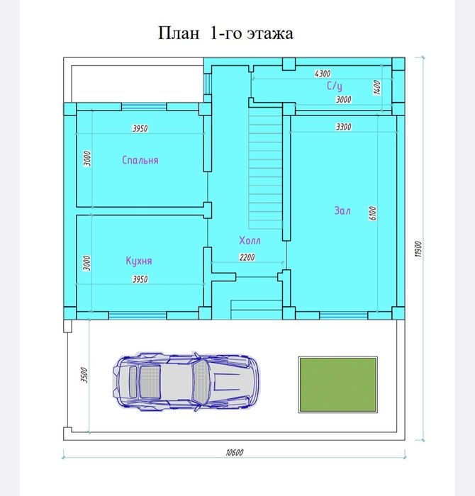 Юнусобод Хасанбой 1.2 сотих 5 хона под котлован