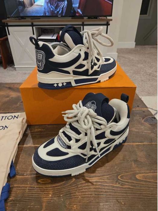 adidasi Louis Vuitton Skate albastri