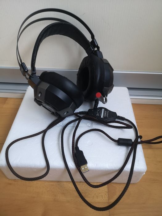 Casti Marvo HG9015G Microfon RGB, Gaming, USB 2.0, Sunet Virtual