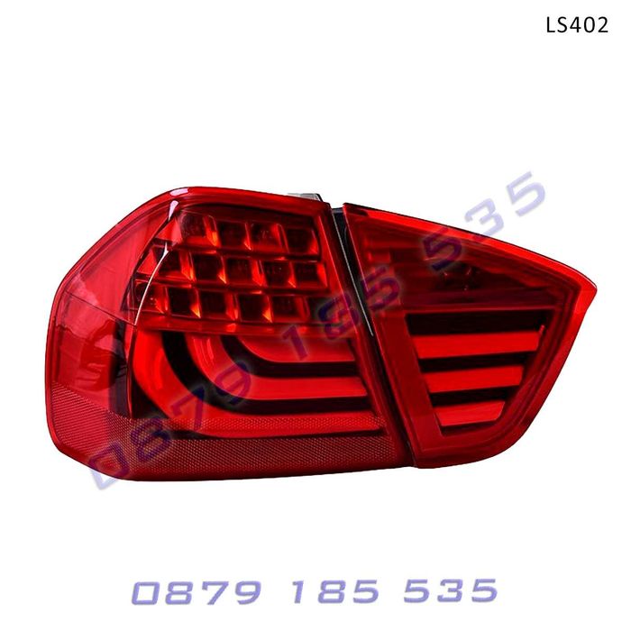 Червени тунинг LED стопове BMW 3 E90 05-08 G визия лед бмв е90