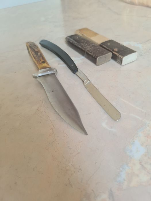 Cutit maner Corn Cerb si Brici Barbierit autentice