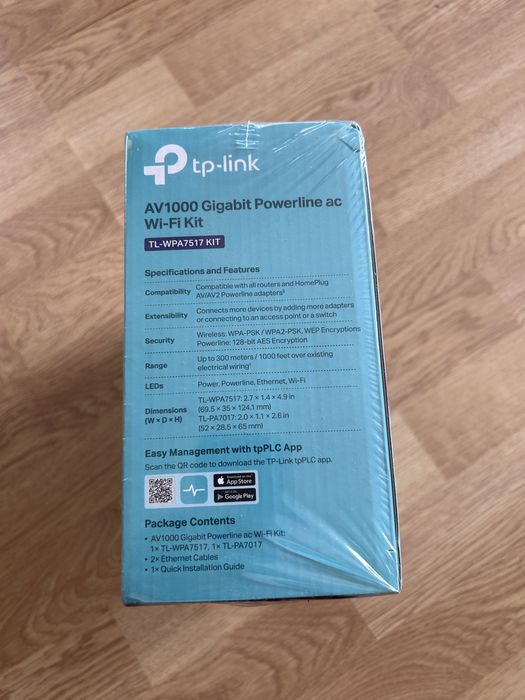 KIT Router WIFI Extender TP-LINK TL-WPA7517 Powerline AV1000 1x1000Mbps + Wireless Dual Band AC750, alb