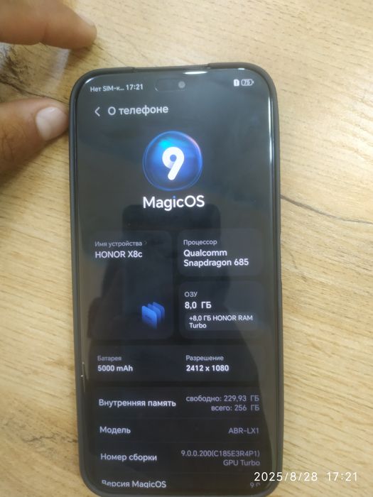Honor x 8c holati a'lo