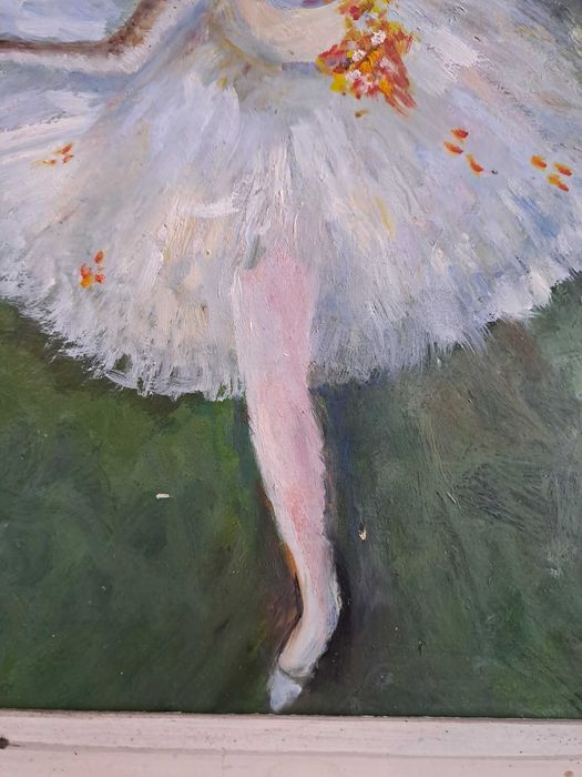 tablou vechi pictura 46,5/38 cm reproducere Edgar Degas