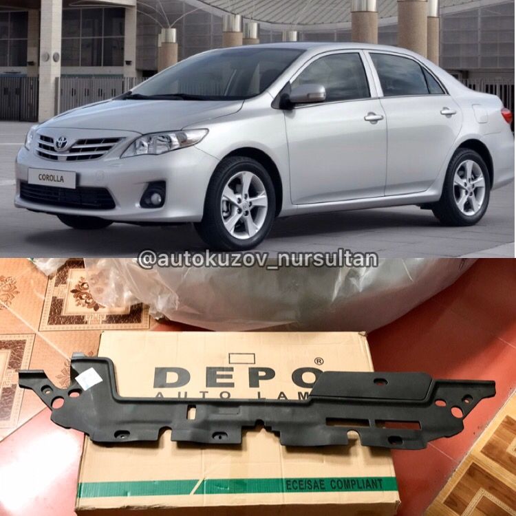 Защита под капот накладка на бампер Королла 150 Европа Corolla 07-13: ...