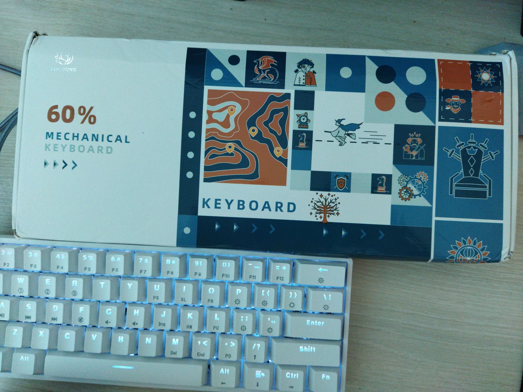 Клавиатура Skyloong sk61/gk61 60% Gateron red, RGB: 26 000 тг ...