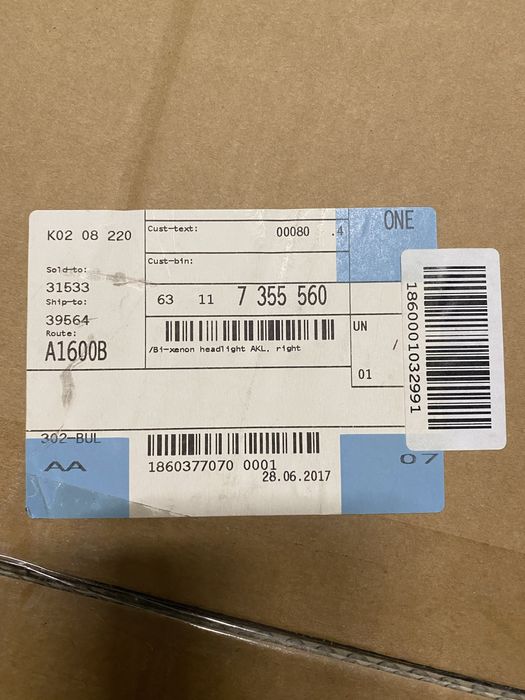 Фар Десен BMW за F34 BI XENON със завиване