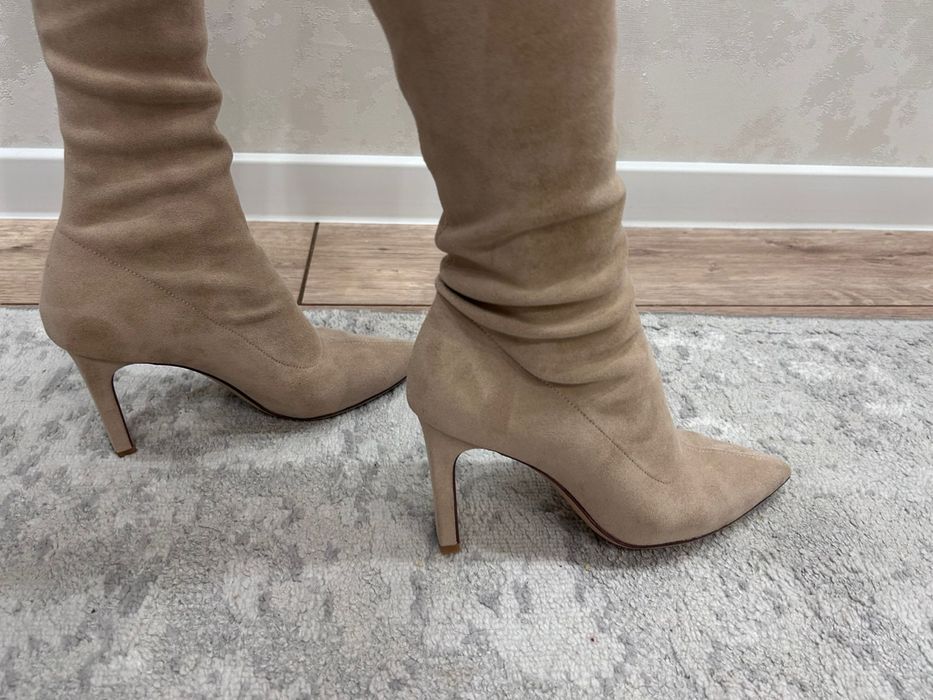 Продам замшевые ботфорты