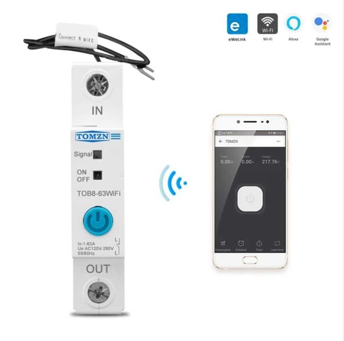 Wi-Fi бушон ключ предпазител електромер таймер циклично реле