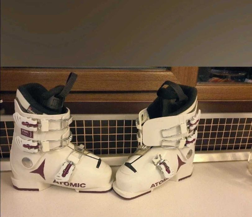 Ski Atomic Girl 120cm și clăpari Atomic 32-34(22cm)