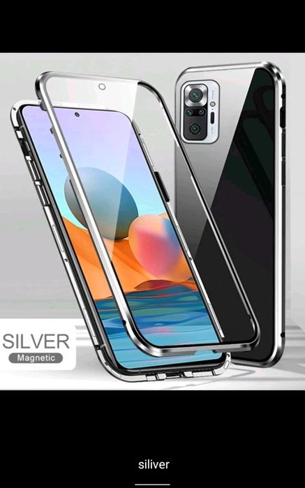 Xiaomi Redmi 10 Note 10 Pro Note 10 10S 4G 5G /Двоен 360 магнитен кейс