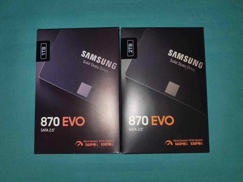 SSD 1TB Samsung 870 EVO Sata III 2.5" 560 MB/s MZ-77E1T0B nou Sigilat